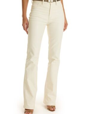 Noli Cream High-Rise Wide Leg Jeans